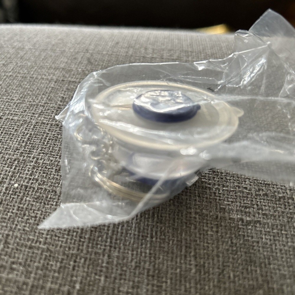 Vintage Tupperware Mini Batter Mixing Bowl Keychain Royal Blue NEW NIP
